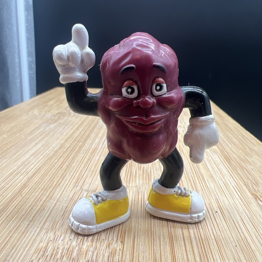 Vintage Hardee's 2001 California Dancin' Raisins "Beebop Raisin" Toy Figure